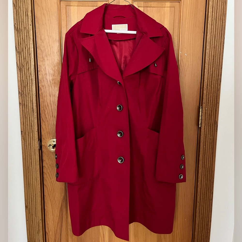 Michael Kors Red Trench Coat